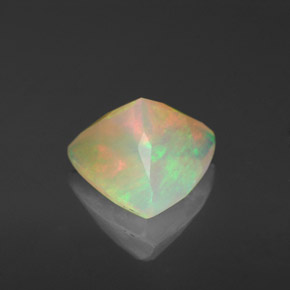 Opala multicolorido natural 1,37ct, transparente, transparente/translúcido