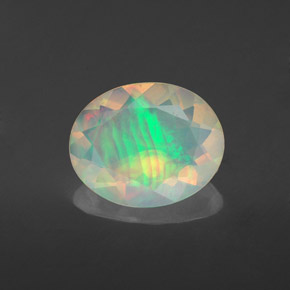 Opala multicolorido natural 1,52ct, transparente, transparente/translúcido