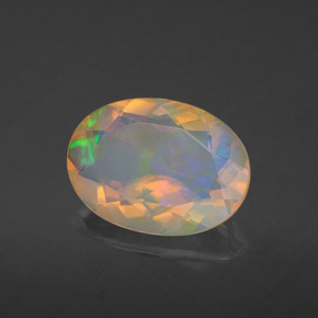 Opala multicolorido natural 1,97ct, transparente, transparente/translúcido