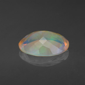 Opala multicolorido natural 1,97ct, transparente, transparente/translúcido
