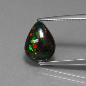 Opala Multicolorido Natural 1.83ct, Formato de pêra, Opaco