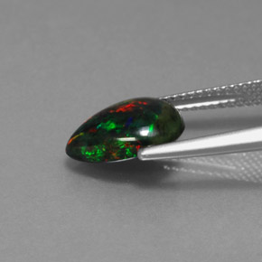 Opala Multicolorido Natural 1.83ct, Formato de pêra, Opaco