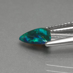 Opala multicolorido natural 0,71ct, transparente, transparente/translúcido