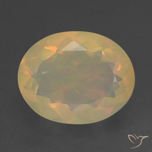 1.42ct Natural Multicolorido Opala, oval, Transparente