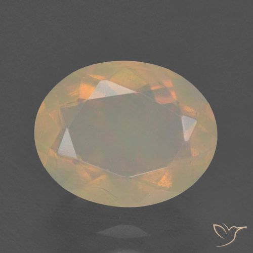 1.57ct Natural Multicolorido Opala, oval, Translúcido