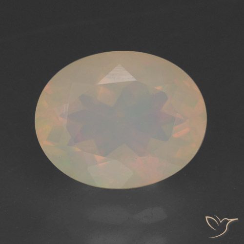 1.92ct Natural Multicolorido Opala, oval, Translúcido