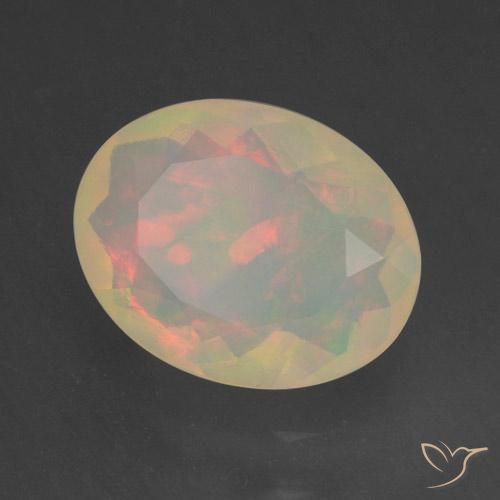 Opala Multicolorido Natural 1.31ct, oval, Transparente