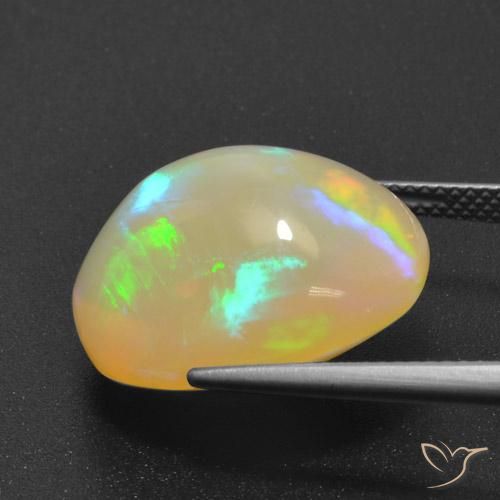 Opala Multicolorido Natural 15.72ct, oval, Transparente