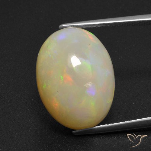9.66ct Natural Multicolorido Opala, oval, Translúcido