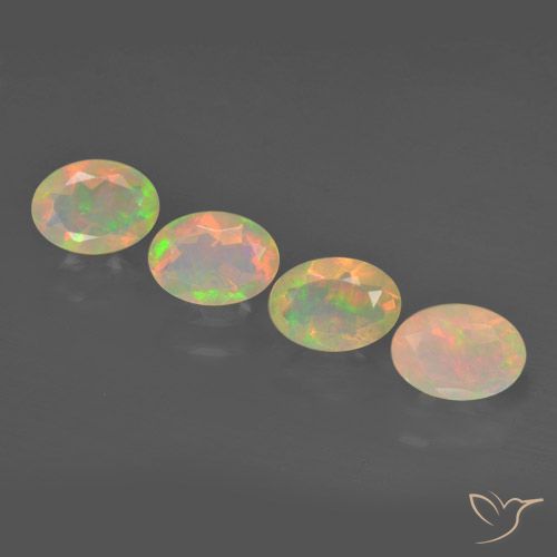 1.95ctw Natural Multicolorido Opala, oval, Transparente