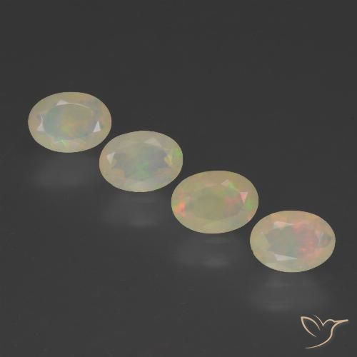 1.82ctw Natural Multicolorido Opala, oval, Transparente, Photo A