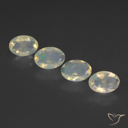 1.55ctw Natural Multicolorido Opala, oval, Transparente