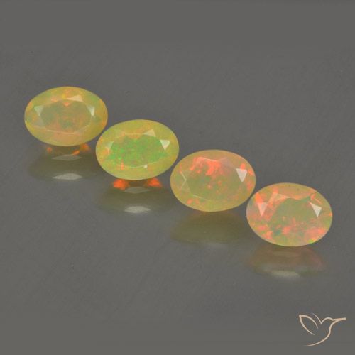 1.87ctw Natural Multicolorido Opala, oval, Transparente