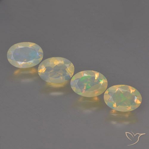 1.72ctw Natural Multicolorido Opala, oval, Transparente
