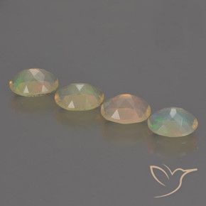 Pedras preciosas de Opala Multicolorido natural de 1.81 ct, oval, Transparente