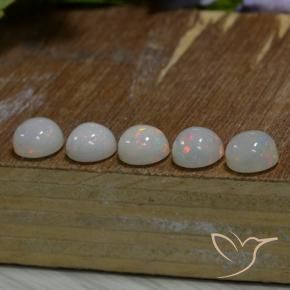 Pedras preciosas de Opala Multicolorido natural de 8.36 ct, Redondo, Translúcido