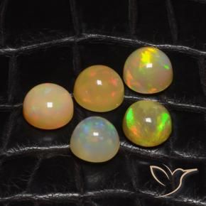 Pedras preciosas de Opala Multicolorido natural de 8.39 ct, Redondo, Translúcido