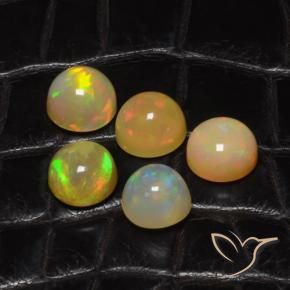 Pedras preciosas de Opala Multicolorido natural de 8.39 ct, Redondo, Translúcido