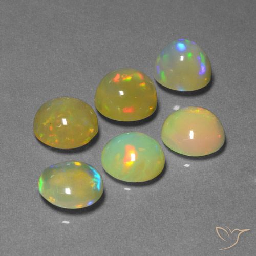 11.36ctw Natural Multicolorido Opala, Redondo, Transparente