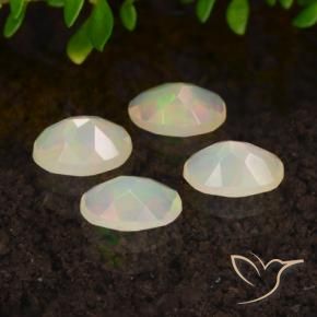 Pedras preciosas de Opala Multicolorido natural de 1.23 ct, oval, Transparente
