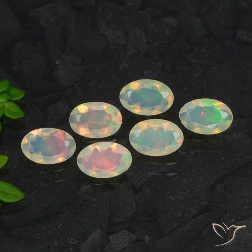 1.60ctw Natural Multicolorido Opala, oval, Transparente