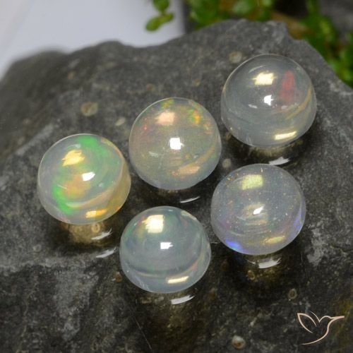 1.94ctw Natural Multicolorido Opala, Redondo, Transparente