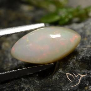 Opala Multicolorido Natural 1.78ct, Marquesa, Opaco