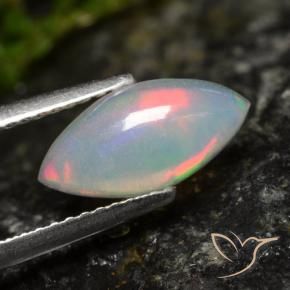 Opala Multicolorido Natural 1.01ct, Marquesa, Transparente