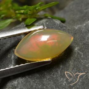 Opala Multicolorido Natural 0.95ct, Marquesa, Transparente