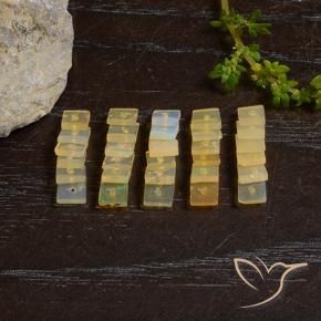 Pedras preciosas de Opala Multicolorido natural de 3.22 ct, Quadrado, Translúcido
