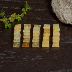 Pedras preciosas de Opala Multicolorido natural de 2.84 ct, Quadrado, Translúcido