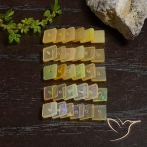 Pedras preciosas de Opala Multicolorido natural de 4.58 ct, Quadrado, Translúcido