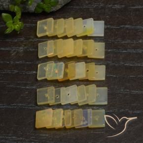 Pedras preciosas de Opala Multicolorido natural de 6.49 ct, Quadrado, Transparente