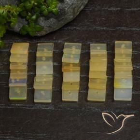 Pedras preciosas de Opala Multicolorido natural de 6.49 ct, Quadrado, Transparente