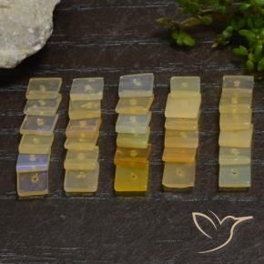 Pedras preciosas de Opala Multicolorido natural de 5.92 ct, Quadrado, Transparente