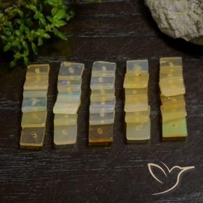Pedras preciosas de Opala Multicolorido natural de 5.75 ct, Quadrado, Transparente