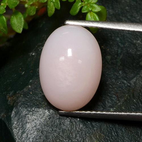 Opala rosa natural 5,41ct, corte oval, opaco