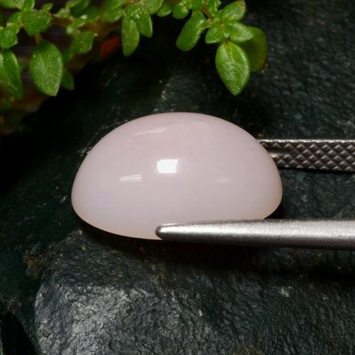 Opala rosa natural 5,41ct, corte oval, opaco