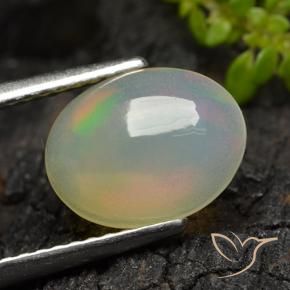 Opala Multicolorido Natural 1.22ct, oval, Transparente