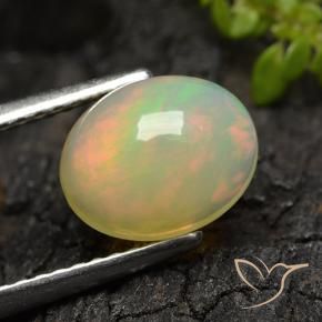 Opala Multicolorido Natural 1.44ct, Corte Oval, Translúcido