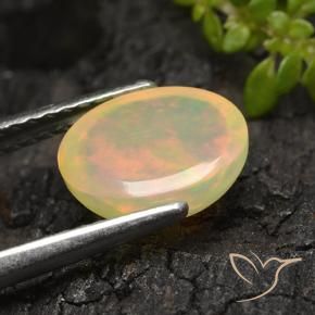 Opala Multicolorido Natural 1.44ct, Corte Oval, Translúcido