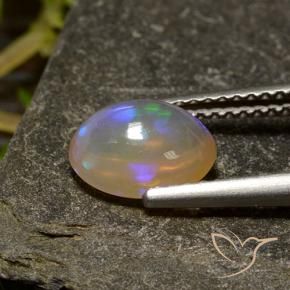 Opala Multicolorido Natural 1.20ct, oval, Transparente