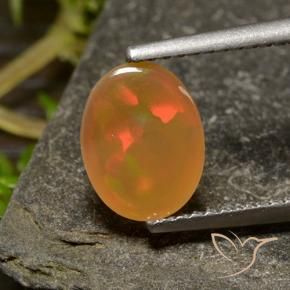 Opala Multicolorido Natural 0.93ct, oval, Transparente