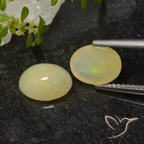 Pedras preciosas de Opala Multicolorido natural de 2.40 ct, oval, Translúcido