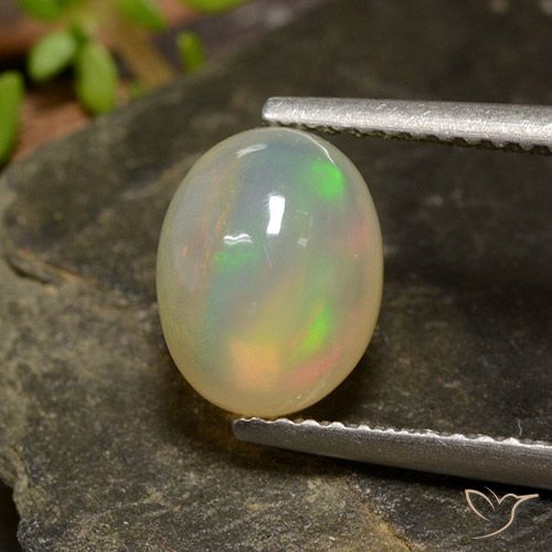 1.36ct Natural Multicolorido Opala, oval, Transparente