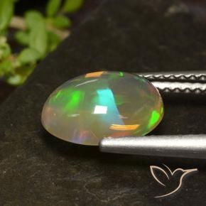 Opala Multicolorido Natural 1.30ct, oval, Transparente