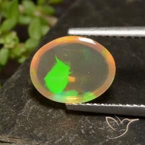 Opala Multicolorido Natural 1.30ct, oval, Transparente