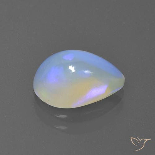 Opala Multicolorido Natural 1.86ct, Formato de pêra, Transparente