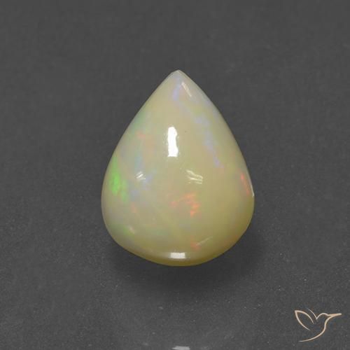 1.70ct Natural Multicolorido Opala, Formato de pêra, Translúcido