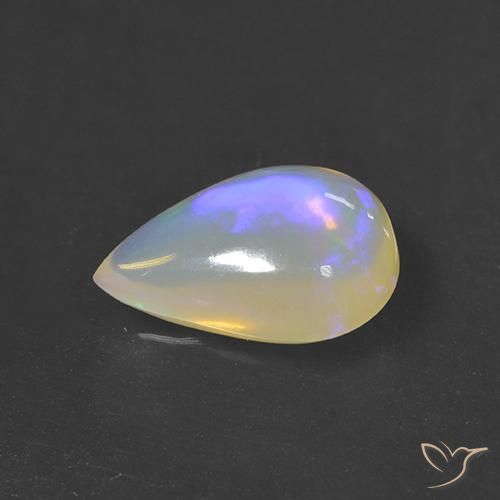 Opala Multicolorido Natural 2.14ct, Formato de pêra, Transparente